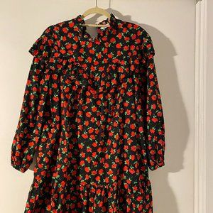 Zara Red Floral Dress